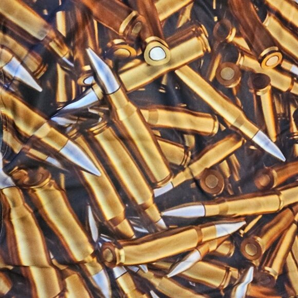 Shotgun Shell Sweatshirt Mens XL Full Metal Jacket All Over Bullet Print Fleece - Picture 6 of 9